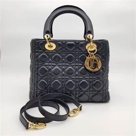 lady dior medium lambskin gold hardware